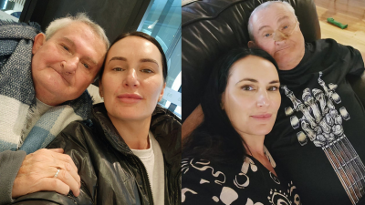 Claire supported her dad through his cancer journey